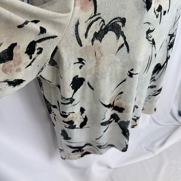 Worthington Open Shoulder Floral Blouse Size X-Large - Picture 6 of 10